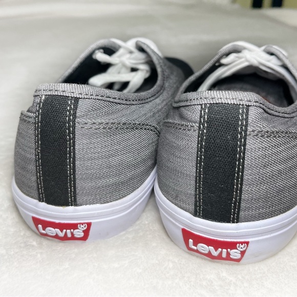 Levi’s Gray men’s Denim Canvas Shoes Sz 10 - Picture 3 of 8